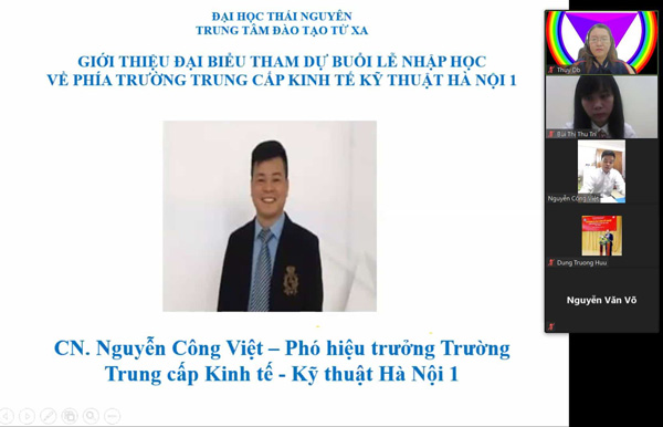 Nhập học Online chương trình Học trực tuyến Đại học Thái Nguyên khóa AUM0120HN