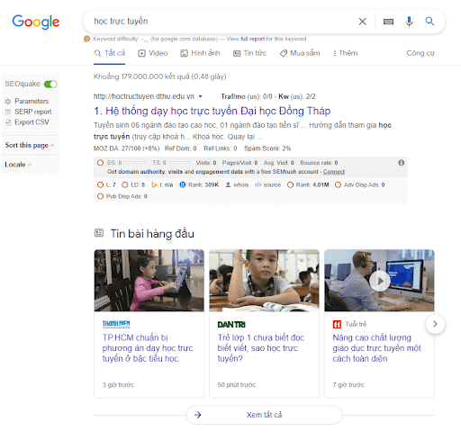 Kênh digital marketing qua tìm kiếm tự nhiên