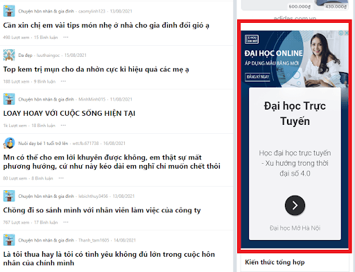 Quảng cáo hiển thị trong digital marketing