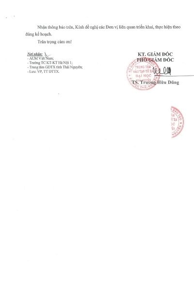 Thông báo nhập học Online TNU Hà Nội ngày 16/01/2022